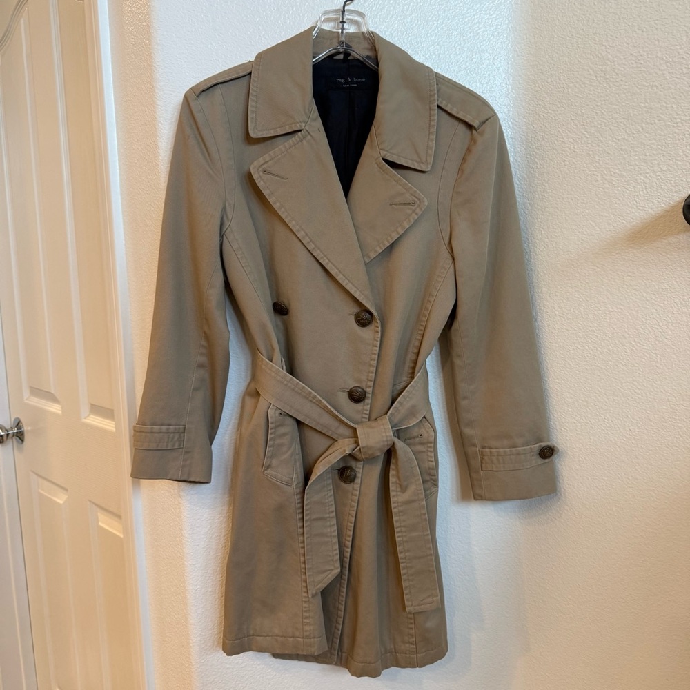 rag & bone Tan Trench Coat